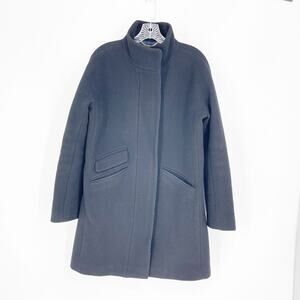 J.Crew Italian Stadium Cloth Wool Blend Coat Size 6